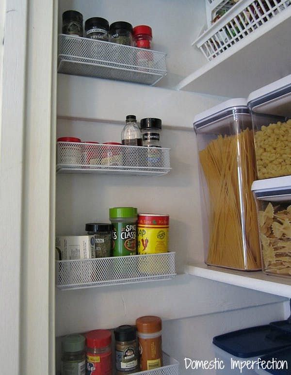 Spice storage using deli containers  Spice cabinet, Spice storage, Kitchen  spices