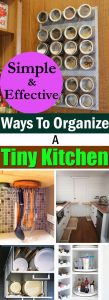 Organizing a tiny kitchen is a difficult task, but these tips and ideas will make sure you use every inch of space to the fullest.