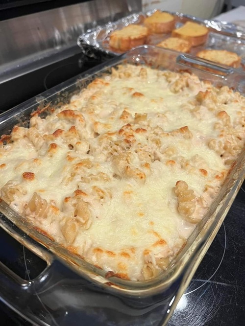 Rotisserie Chicken Pasta Bake