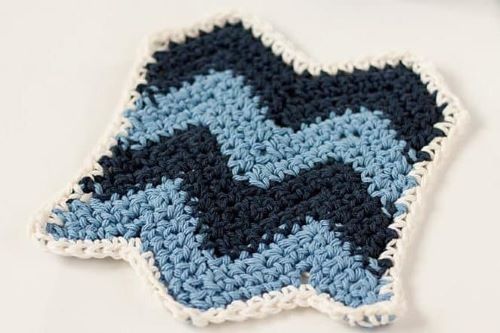 Chevron Crochet Dishcloth