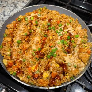 Homemade Chicken Rice Dinner