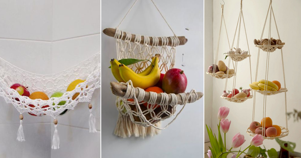 7 Macrame Fruit Hammock Free Patterns - Citchen