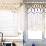 Macrame kitchen curtain ideas and DIY