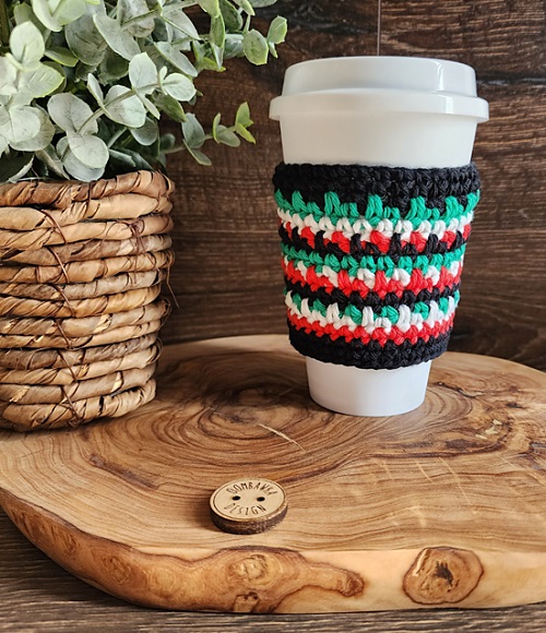 Crochet cup sleeve 4