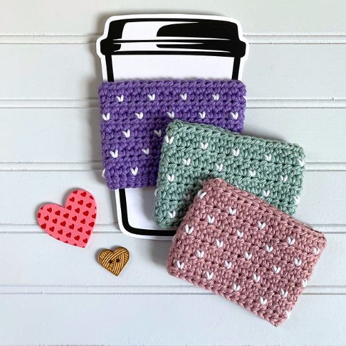 cute Crochet cup sleeve 2