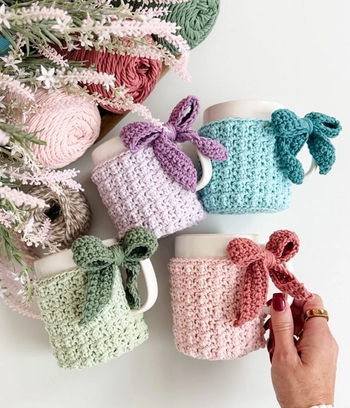 Crochet Mug Cozy Free Patterns 1