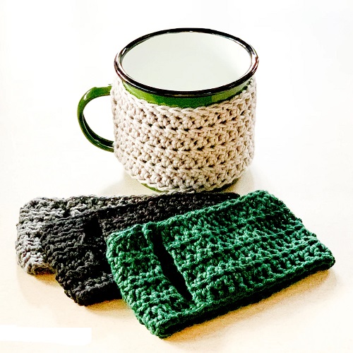 Crochet Mug Cozy Free Patterns 4