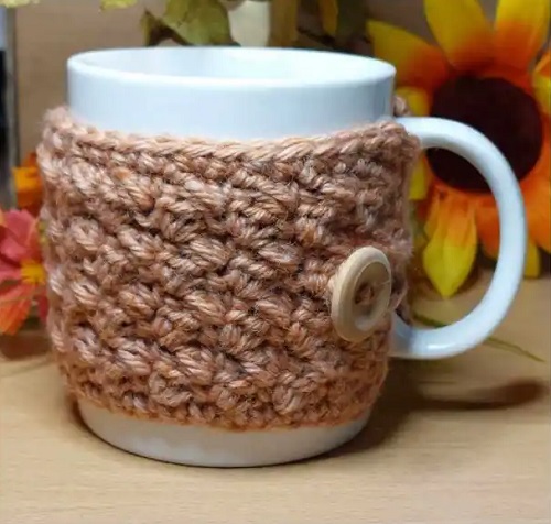 cute Crochet Mug Cozy 2