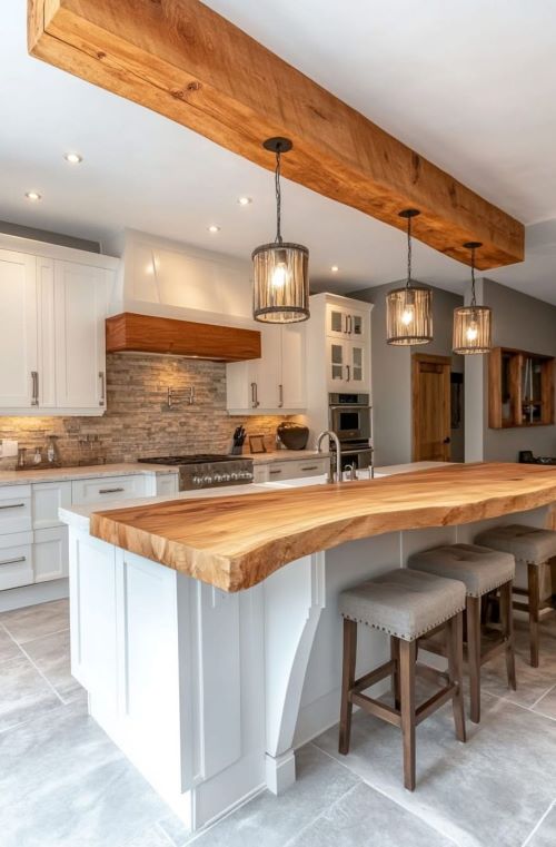 Wooden Beam Ceiling