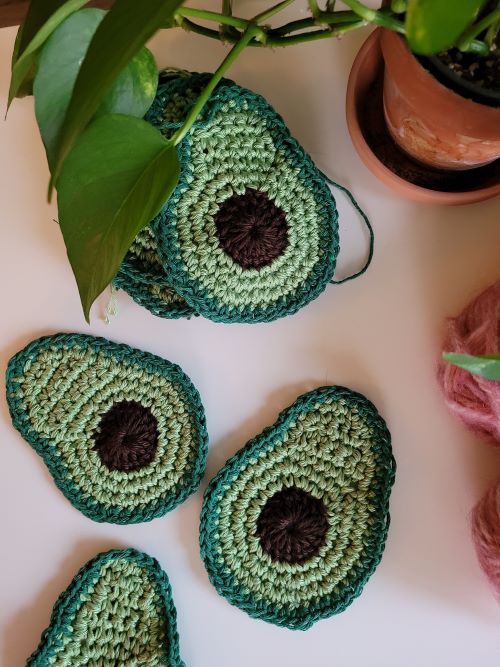 Crochet Avocado kitchen Patterns 4