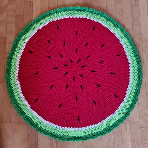 creative crochet kitchen rug 2